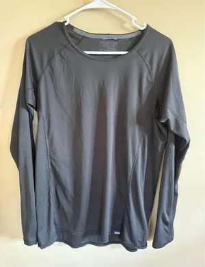 Patagonia‎ Lightweight Capilene Base Layer Long Sleeve Shirt Womens L thumbnail 1