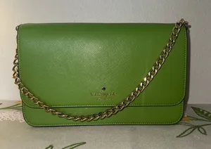 Kate Spade Green Shoulder Leather Bag thumbnail 1