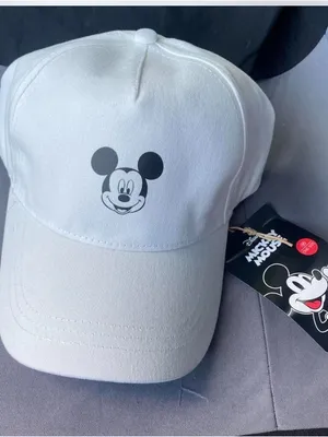 New With Tag Disney White and Black Mickey Mouse  Cap thumbnail 1