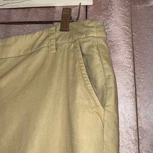 Vintage J Crew CityFit Size 10 Linen Blend Trousers thumbnail 4