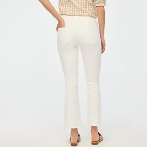 J.Crew Factory Petite Flare Casual Crop Denim Signature Stretch White P31 NWT thumbnail 3