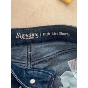 Levi's 16 33 high rise signature denim short jean cut off thumbnail 3