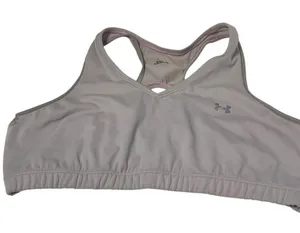 Under Armour Women's Lilac purple Sports Bra M Padded Racerback Wireless‎ thumbnail 1
