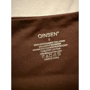 QINSEN Brown Off The Shoulder Long Sleeve Top Stretchy Bodycon Small thumbnail 8