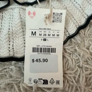 Brand new w tags Zara ruffle top thumbnail 3