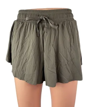 Joy Lab Women's Olive Green Drawstring Yoga Workout Athletic Running Shorts XS thumbnail 1