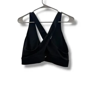 Fabletics Oasis Twist Sports‎ Bra Womens M Black Medium Impact Cross Back thumbnail 4