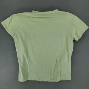 Abercrombie & Fitch T-Shirt Womens XL Green Addison Track Graphic Y2K Baby Tee thumbnail 3