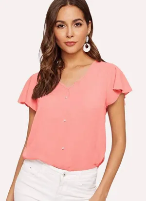 Blouse Dress Pink Size M thumbnail 1