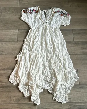 Band of gypsies embroidered white dress thumbnail 1