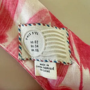 POSTMARK | Anthropologie Pink and white Cotton Midi Cross back High-Low Dress 2 thumbnail 6