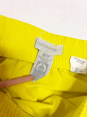 Outerknown Active Agility Athletic Reflecitve Shorts - XS - Electric Yellow thumbnail 6