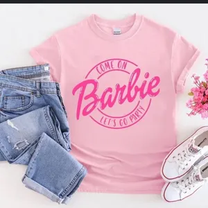 Barbie cute pink tee! New Pink Size M thumbnail 2