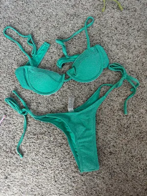 Tiktok shop bikini set Green thumbnail 1