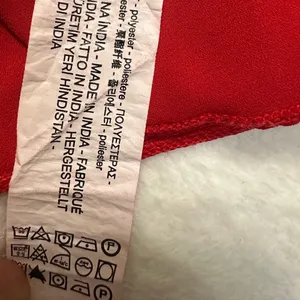 Zara TRF Collection Red Ruffle Sleeveless Halter Top Tied on Back in Size XS thumbnail 5
