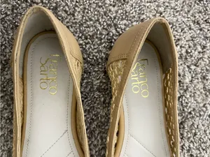 Women’s Franco Sarto Myra Cap-Toe Woven Flats Beige Tan Size 7.5 thumbnail 4
