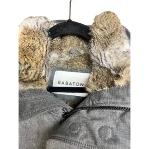 Aritza Babaton Oskar Parka Jacket Faux Fur Lined‎ Down Fill Charcoal Women’s XS thumbnail 4