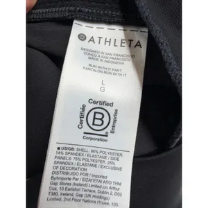 Athleta Run With It Pant Black Active Running Joggers Womens Size Large thumbnail 7