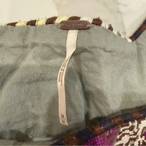 Free People Day Glow Boho Embroidered Mini Dress Women’s Medium Spanish Moss thumbnail 11