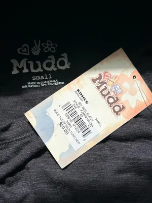 Mudd Women’s Everyday Black Scoop Neck Short Sleeve Tee SM NWT thumbnail 7