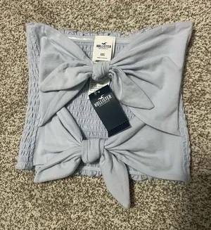 Hollister XXS Smocked Tube Top with Bows thumbnail 1