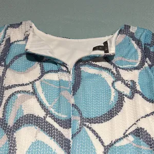 Muse All Dress‎ Circles Sequin Print Blue Gray White Size 8 Women Dress C26 thumbnail 8