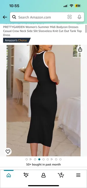 Black Midi Sweater Dress thumbnail 2