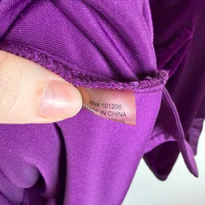 Soft Surroundings Velvet Tunic Top Sz‎ L/XL Purple Soft Comfy Royal Holiday Boho thumbnail 9