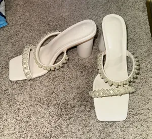 Pearl heels White Size 8 thumbnail 1