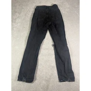Abercrombie & Fitch The 90s Straight Ultra High Rise Jeans 27/4 Black Curve Love thumbnail 6