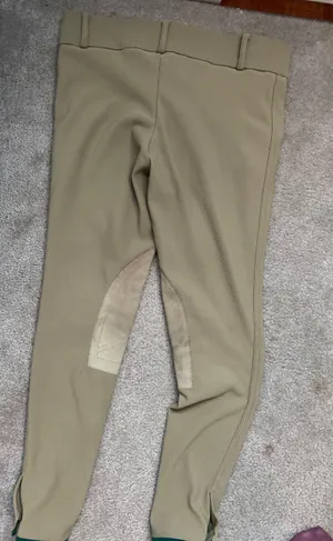 Devon Aire Riding Equestrian Breeches Tan Size 26 thumbnail 2