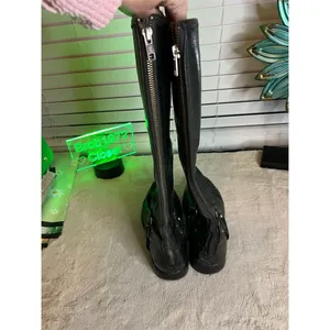 Frye Women's Phillip Harness Tall Riding Boots Black Size 8 B thumbnail 10