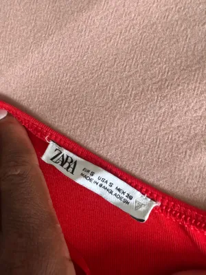 Zara red keyhole bodysuit  thumbnail 4