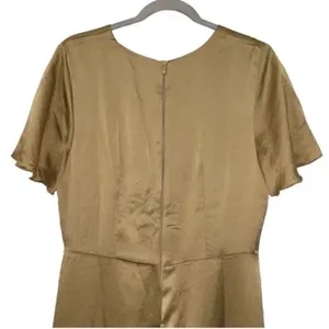 Show Me Your MUMU Tan Silky Gown/ Dress(Size Large) thumbnail 4