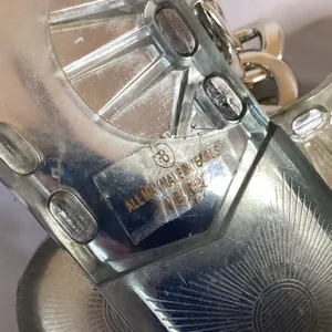 NWOT Casual Toe Loop Detailing Jelly Slippers Gold Size 8 thumbnail 8