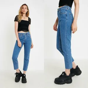 BDG | High Rise Raw Ankle Cropped Dillon Blue Jeans Size 26W thumbnail 2