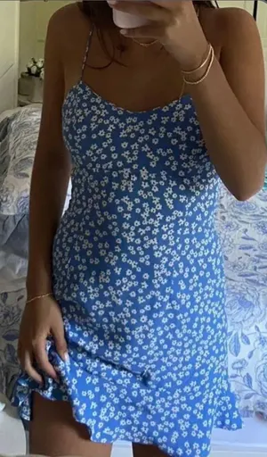 ZARA Floral Mini Dress thumbnail 1