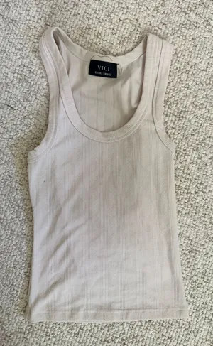 VICI Top Knit Tank Cream Extra Small thumbnail 1