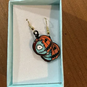 Halloween Pumpkin Earrings, new in box thumbnail 2