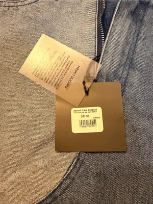 Le lis Apricot lane Two-Tone Light and Medium Blue Denim Mini Skirt thumbnail 4