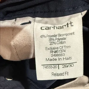 Carhartt women’s Dark Blue Cargo Pants thumbnail 15