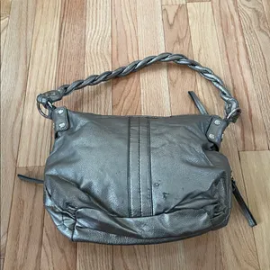 Y2K Relic Silver Metallic Slouchy Shoulder Bag Women Festival thumbnail 6