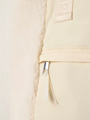 NWT $128 Free People movement slopes Sherpa bucket bag- whipped cream thumbnail 3