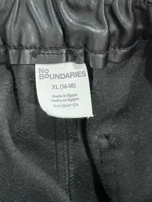 No Boundaries wide-leg faux leather cargo pants thumbnail 3