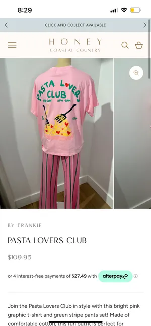 The Frankie Shop New By Pasta Lovers Club Size Large MSRP $109 thumbnail 2