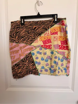 Princess Polly Patchwork Skirt Size 10 thumbnail 2
