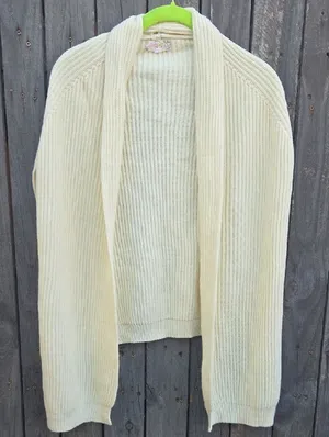 Free People Cream Knit Capa thumbnail 1
