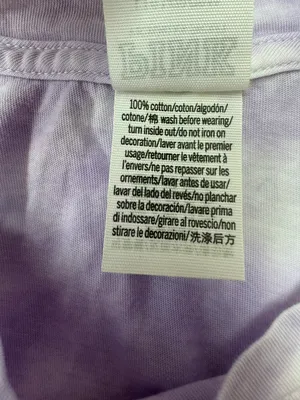 PINK Victoria’s Secret Tie Dye Purple and White Long Sleeve Tee thumbnail 4