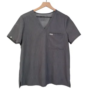 Figs Catarina One Pocket Scrub Top Graphite Grey Women’s Size Medium Nurse thumbnail 1