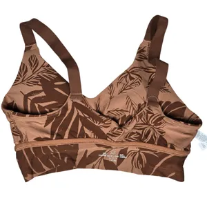 Aerie OFFLINE Tropical‎ Leaf Print Ballet Back Sports Bra Medium Support S NWT thumbnail 4